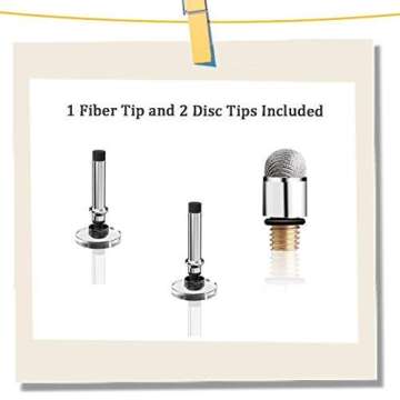 Mixoo Capacitive Stylus Pen, Disc & Fiber Tip 2 in 1 Series, High Sensitivity and Precision, Universal for ipad, iPhone, Tablets and Other Touch Screens, Model: Rose Gold