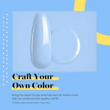 Beetles Blue Gel Nail Polish Starter Kit for Home Manicure