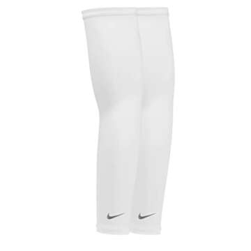 Nike Dri-Fit UV Solar Arm Sleeves - Unisex - Adult Size L/XL (White)