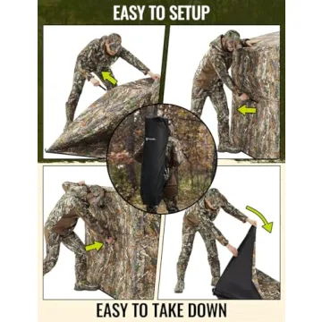 TIDEWE Portable Hunting Blind with 270-Degree View