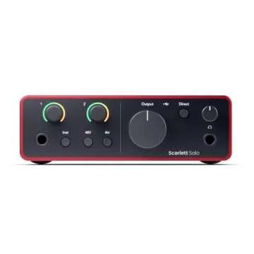 Focusrite Scarlett Solo USB Audio Interface with Waves Musicians 2 Bundle
