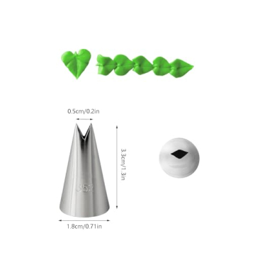 352 Leaf Icing Tip - Stainless Steel Pastry Tube for Floral Designs
