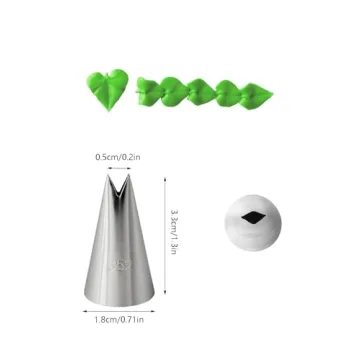 352 Leaf Icing Tip - Stainless Steel Pastry Tube for Floral Designs