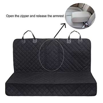 JSTHT Dog Car Seat Cover for Back Seat 100% Waterproof Car Seat Cover Protector for Dogs in Car Nonslip Scratch Proof Durable Dog Seat Cover for Cars SUV &Truck