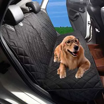 JSTHT Dog Car Seat Cover for Back Seat 100% Waterproof Car Seat Cover Protector for Dogs in Car Nonslip Scratch Proof Durable Dog Seat Cover for Cars SUV &Truck