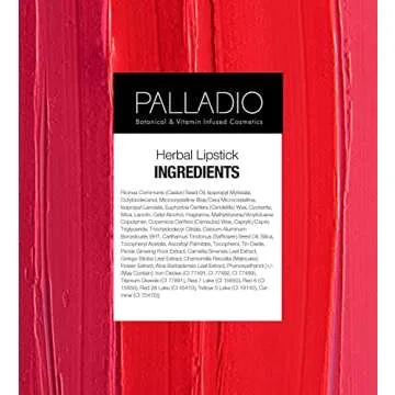 Palladio Herbal Matte Lipstick Bella Pink Full Coverage