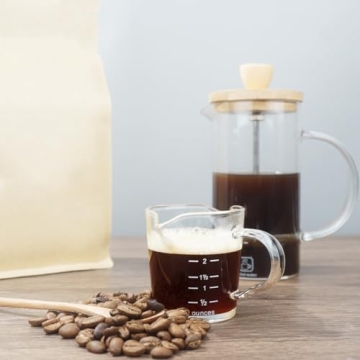 Espresso Shot Glass 70ML Heat-Resistant Double Spout