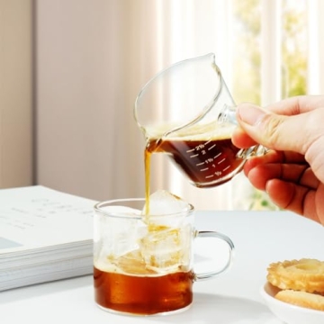 Espresso Shot Glass 70ML Heat-Resistant Double Spout