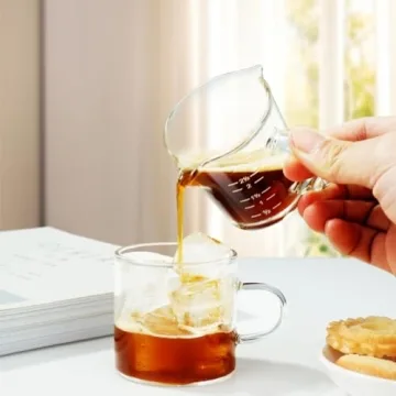 Espresso Shot Glass 70ML Heat-Resistant Double Spout