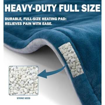 Heating Pad for Neck and Shoulder, 2lb Weighted Neck Heating Pad for Pain Relief, Valentines Day Birthday Christmas Gifts for Women Men Mom Dad, Mothers Day Gifts, 6 Heat Settings Auto-Off Home Office