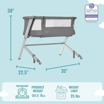 Dream On Me Skylar Bassinet & Bedside Sleeper