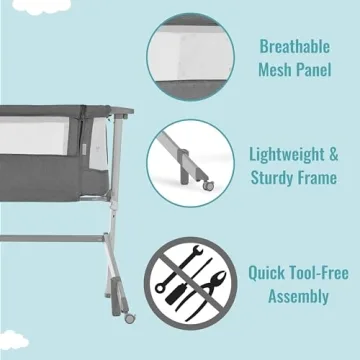 Dream On Me Skylar Bassinet & Bedside Sleeper