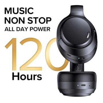 TAGRY Wireless Headphones with 120H Playtime and ANC