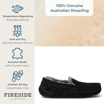 Comfortable Melbourne Shearling Slippers for Men
