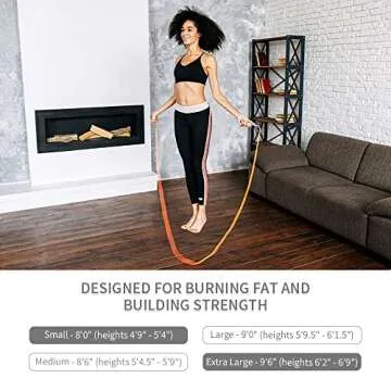 HereRope Weighted Jump Ropes for Women & Men, 1LB Adjustable Heavy Jump Ropes, Durable Jump Rope Weighted, Best for Fitness, High-Intensity Strength Workouts, crossfit, Boxing