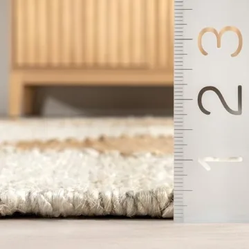 nuLOOM Pandora Diamond Jute Area Rug 5x8 Durable Eco-Friendly