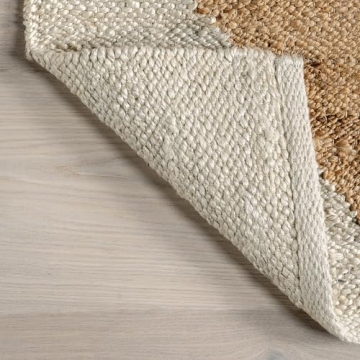 nuLOOM Pandora Diamond Jute Area Rug 5x8 Durable Eco-Friendly