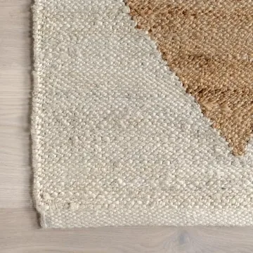 nuLOOM Pandora Diamond Jute Area Rug 5x8 Durable Eco-Friendly