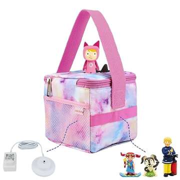 Carrying Case for Tonie Figures and Toniebox, Organizer for Toniebox Starter Set, Transport and Storage Bag for Kids Creative Tonie Characters,
