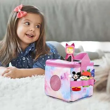 Carrying Case for Tonie Figures and Toniebox, Organizer for Toniebox Starter Set, Transport and Storage Bag for Kids Creative Tonie Characters,