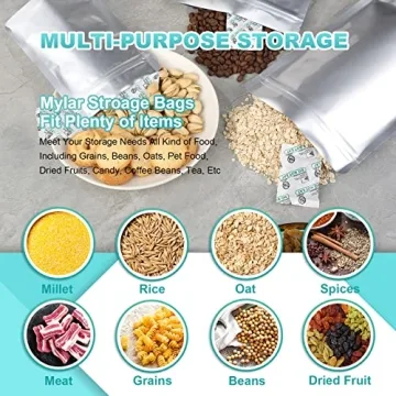 Mylar Bags for Food Storage - Durable & Resealable