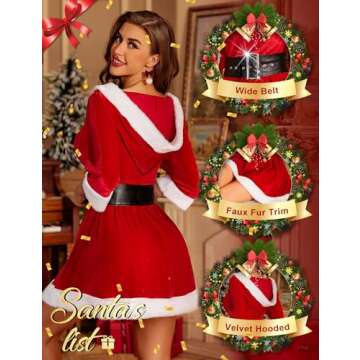 RSLOVE Christmas Lingerie | Sexy Santa Babydoll Chemise