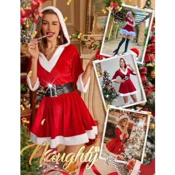 RSLOVE Christmas Lingerie | Sexy Santa Babydoll Chemise