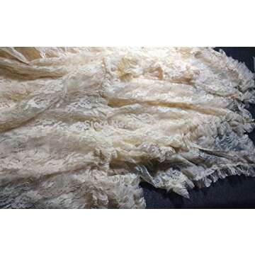 R.Vivimos Womens Sleeveless Backless Asymmetrical Layered Lace Long Dress with Slip Two Pieces (XL, Beige)