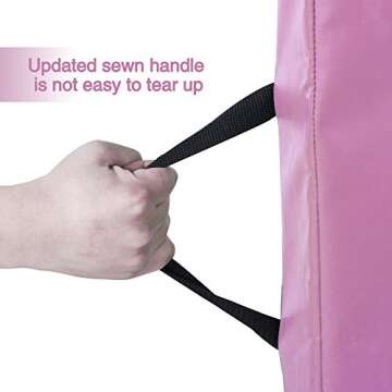 4'x10'x2" Thick Folding Panel Gymnastics Tumbling Mat Gym Fitness Exercise, Pink…