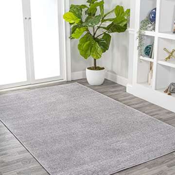 JONATHAN Y Haze Solid Low-Pile Area Rug - Modern Comfort