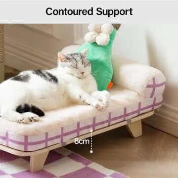 MEWOOFUN Cat Couch Bed - Stylish Orthopedic Pet Sofa