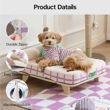 MEWOOFUN Cat Couch Bed - Stylish Orthopedic Pet Sofa