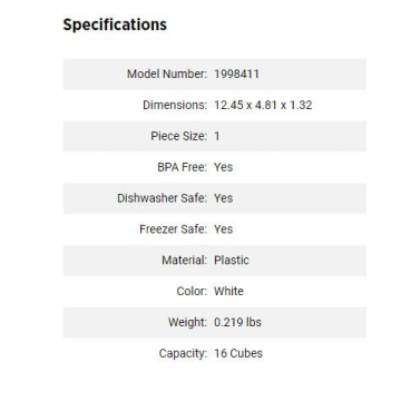 Premium Ice Cube Tray for Effortless Ice Making