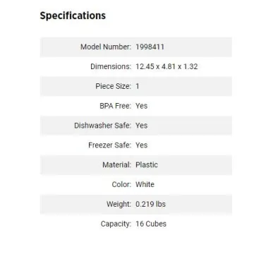 Premium Ice Cube Tray for Effortless Ice Making