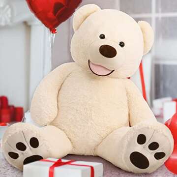 MorisMos 51 Inch Giant Teddy Bear - Soft & Cuddly