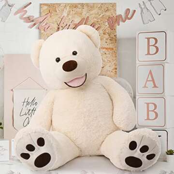 MorisMos 51 Inch Giant Teddy Bear - Soft & Cuddly