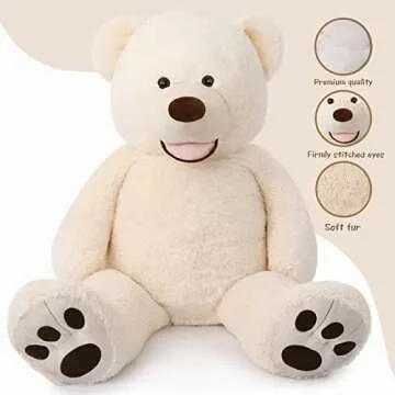 MorisMos 51 Inch Giant Teddy Bear - Soft & Cuddly