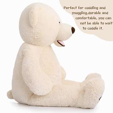 MorisMos 51 Inch Giant Teddy Bear - Soft & Cuddly