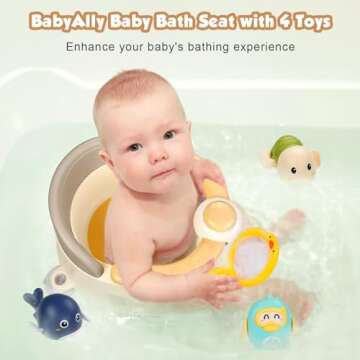 Babyally Baby Bath Seat for Infants and Toddlers