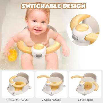 Babyally Baby Bath Seat for Infants and Toddlers