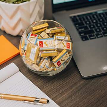 Swiss Delice Dark Chocolate Squares - 72% Chocolate Noir - Chocolates Individually Wrapped - 2.8 lb Bulk (1300g) - Swiss Chocolates