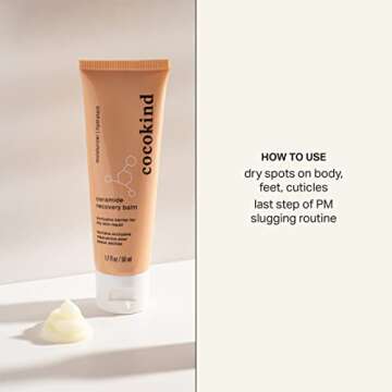 Cocokind Ceramide Recovery Balm, Moisture-locking balm, vegan, mineral oil-free, petrolatum-free, 1.7 Fl Oz