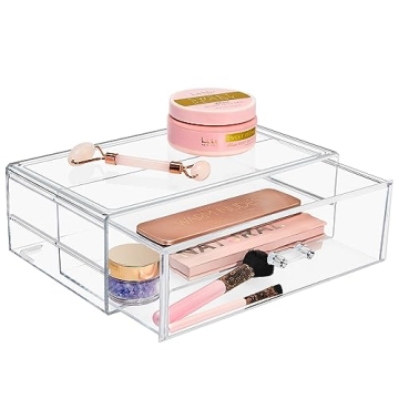 Clear Makeup Organizer for Vanity - Sorbus Acrylic Drawers