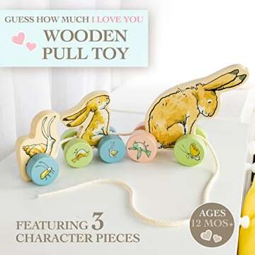 Guess How Much I Love You Wooden Pull Toy for Toddlers