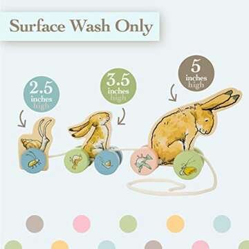 Guess How Much I Love You Wooden Pull Toy for Toddlers