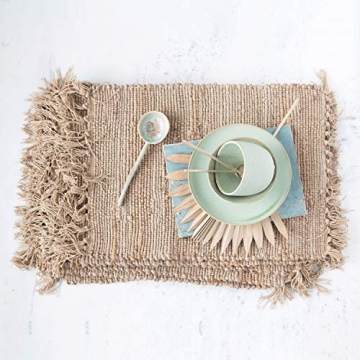 Stylish Natural Placemat with Tassels for Any Occasion
