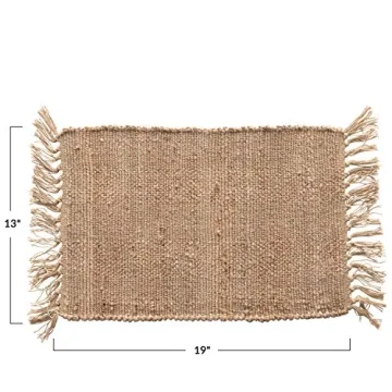 Stylish Natural Placemat with Tassels for Any Occasion