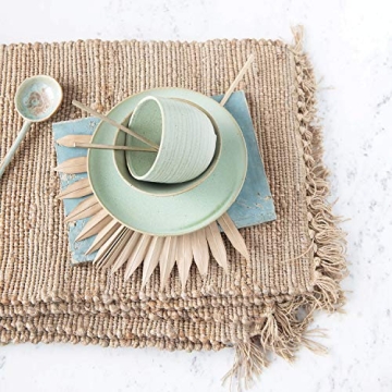 Stylish Natural Placemat with Tassels for Any Occasion