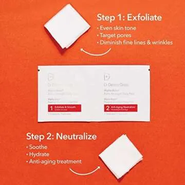 Dr. Dennis Gross Alpha Beta Extra Strength Daily Peel: for Oily Skin, Uneven Tone or Texture, Wrinkles or Enlarged Pores (5 Treatments)