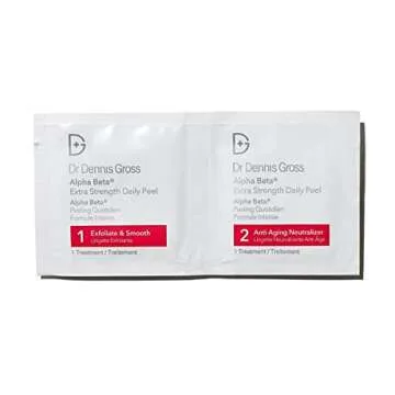 Dr. Dennis Gross Alpha Beta Extra Strength Daily Peel: for Oily Skin, Uneven Tone or Texture, Wrinkles or Enlarged Pores (5 Treatments)